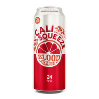 Cali Squeeze Beer, Blood Orange, 24 Fluid ounce